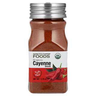 California Gold Nutrition, FOODS – Organic Cayenne, Bio-Cayennepfeffer, 77 g (2,75 oz.)