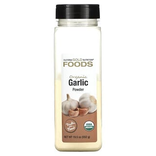 California Gold Nutrition, FOODS – Organic Garlic Powder, Bio-Knoblauchpulver, 552 g (19,5 oz.)