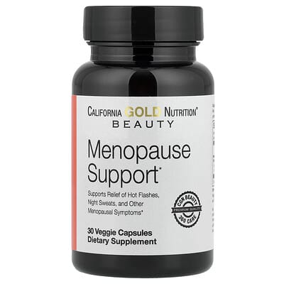 California Gold Nutrition, Menopause Support with Hangul, Gesanxiao, Menopause, and L-Leucine, 30 Vegetarian Capsules