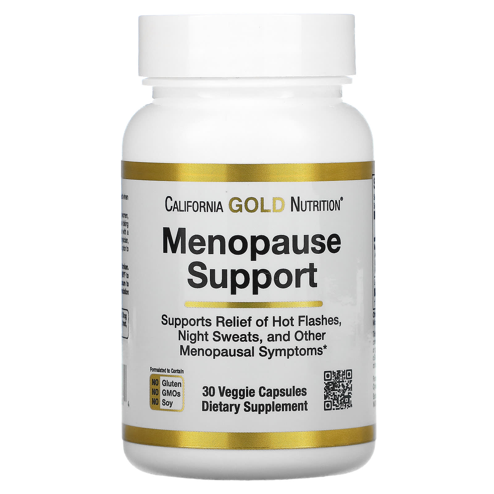California Gold Nutrition, добавка для поддержки в период менопаузы, 30 растительных капсул
