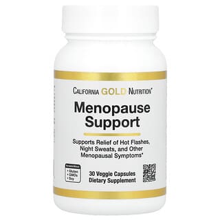 California Gold Nutrition, Suporte à Menopausa, 30 Cápsulas Vegetais
