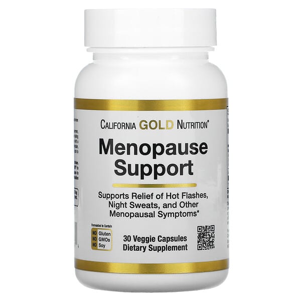 California Gold Nutrition, 폐경기 증상 완화, 베지 캡슐 30정