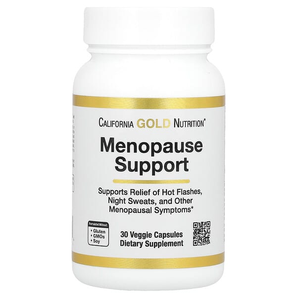 California Gold Nutrition, Menopause Support、ベジカプセル30粒
