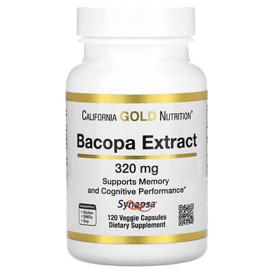 California Gold Nutrition, Bacopa Monnieri Extract, 320 mg, 120 Vegetarian Capsules