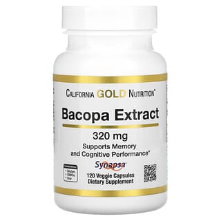 California Gold Nutrition, Bacopa Extract, Fettblattextrakt, 320 mg, 120 pflanzliche Kapseln