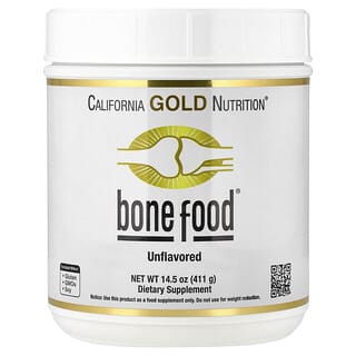California Gold Nutrition, Bone Food、コラーゲンペプチド、ヒアルロン酸、ビタミン、ミネラル配合、411g（14.5オンス）