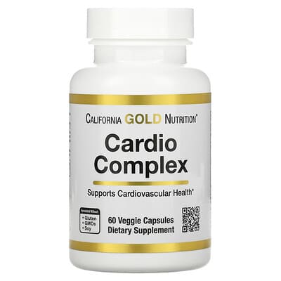 CaliforniaGoldNutrition,комплексдляздоровьясердца,60вегетарианскихкапсул(Товарснятспродажи)