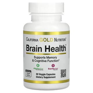 California Gold Nutrition, Brain Health,  60 Veggie Capsules