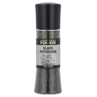 California Gold Nutrition, FOODS – Black Peppercorns Grinder, Mühle für schwarze Pfefferkörner, 170 g (6 oz.)