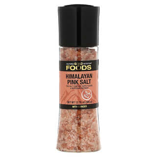 California Gold Nutrition, FOODS – Pink Himalayan Salt Grinder, Salzmühle mit pinkem Himalayasalz, 390 g (13,76 oz.)