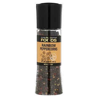 California Gold Nutrition, FOODS – Rainbow Peppercorn Grinder, Pfeffermühle mit Regenbogen-Pfefferkörnern, 165 g (5,82 oz.)