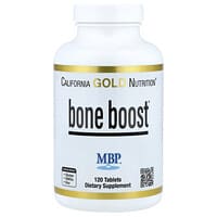 California Gold Nutrition, Bone Boost®, Suplemento para favorecer la salud ósea con calcio, magnesio, vitamina C y potasio, 120 comprimidos