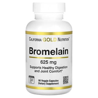 California Gold Nutrition, Bromélaïne, 625 mg, 90 capsules végétales