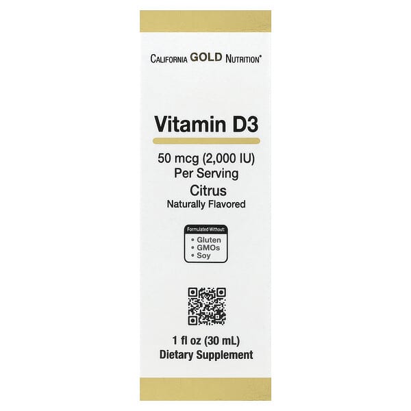 Vitamin D3, Citrus, 1 fl oz (30 ml)