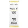витамин D3, без добавок, 2000 МЕ, 30 мл (1 жидк. унция)