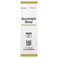 California Gold Nutrition, Goodnight Sleep, добавка для спокойного сна со свежими семенами молочного овса, зверобоем, шлемником и пассифлорой, 30 мл (1 жидк. унция)