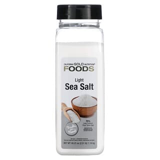 California Gold Nutrition, FOODS - Light Sea Salt, 40.21 oz (1.14 kg)