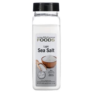 California Gold Nutrition, FOODS, легкая морская соль, 1,14 кг (40,21 унции)