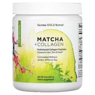 California Gold Nutrition, MATCHA ROAD, Matcha + Colágeno, 8 oz (227 g)