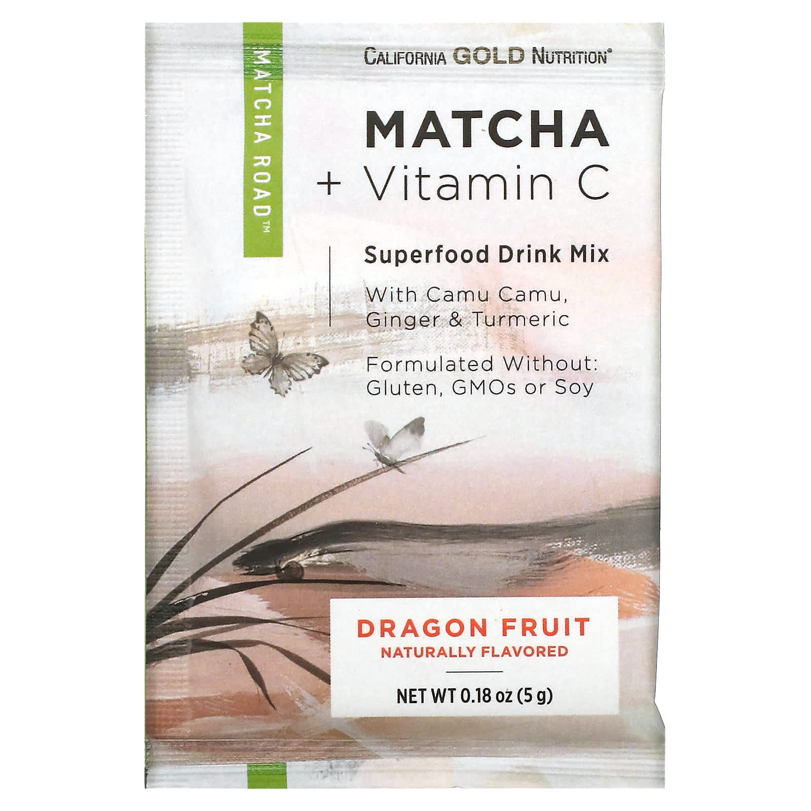 California Gold Nutrition, Matcha Road, Matcha + Vitamin C, Dragon