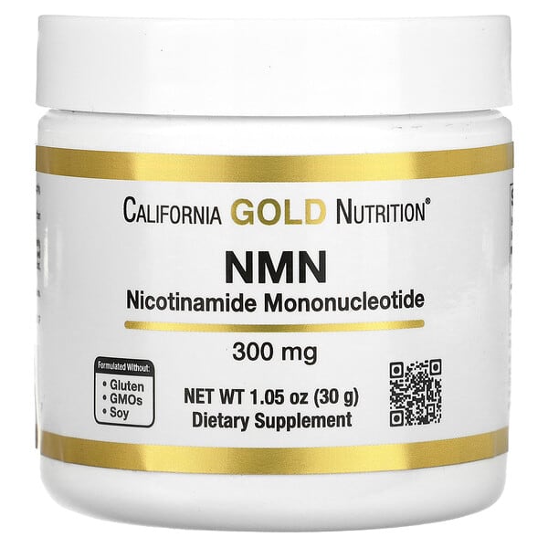 California Gold Nutrition, NMN（ニコチンアミドモノヌクレオチド）パウダー、300mg、30g（1.05オンス）