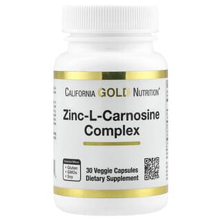 California Gold Nutrition, Complexe de zinc-L-carnosine, 30 capsules végétariennes