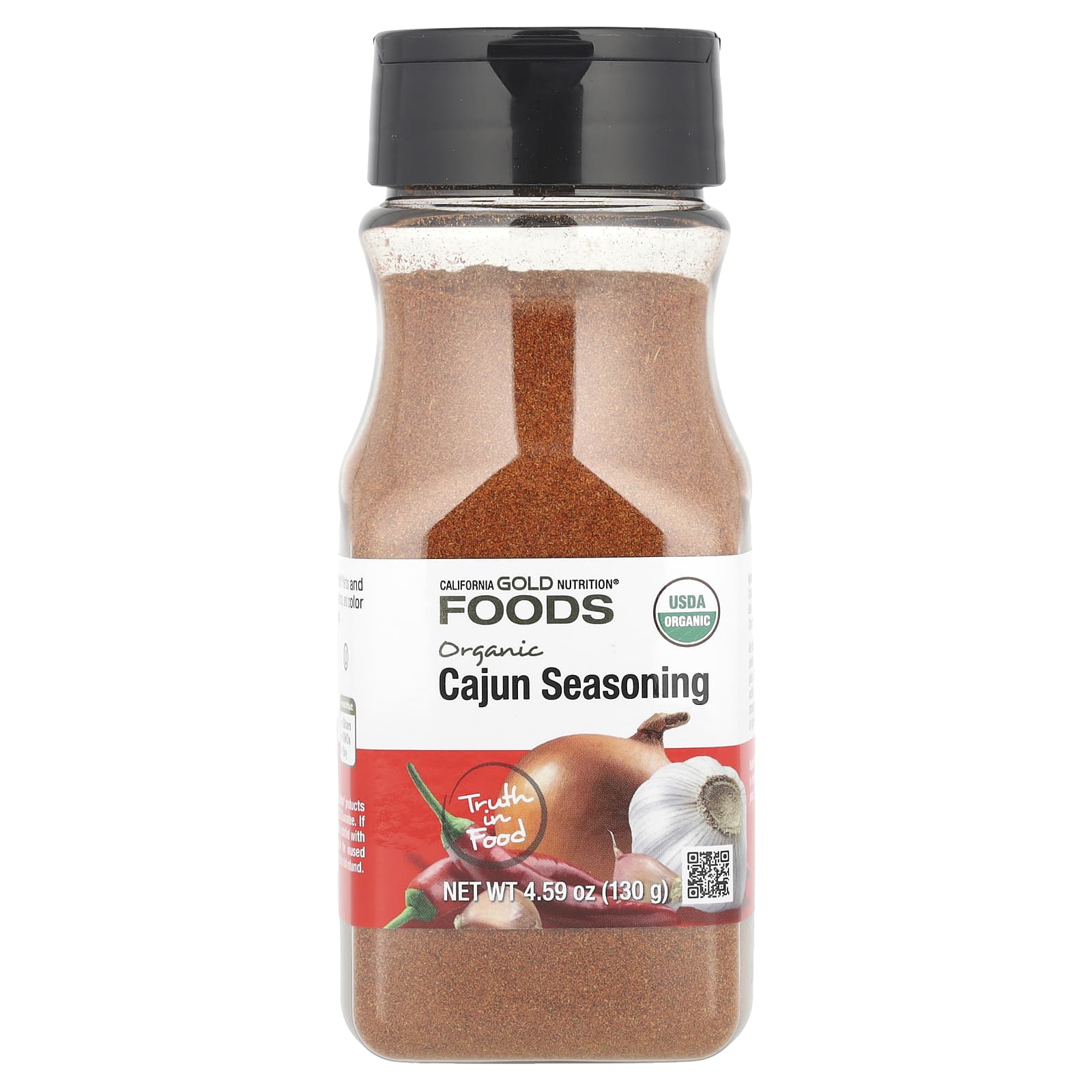 California Gold Nutrition, Foods, органическая приправа каджун, 130 г (4,59 унции)