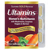 Ultamins, мультивитаминный комплекс для женщин с коэнзимом Q10, грибами, ферментами, овощами и ягодами, 60 растительных капсул