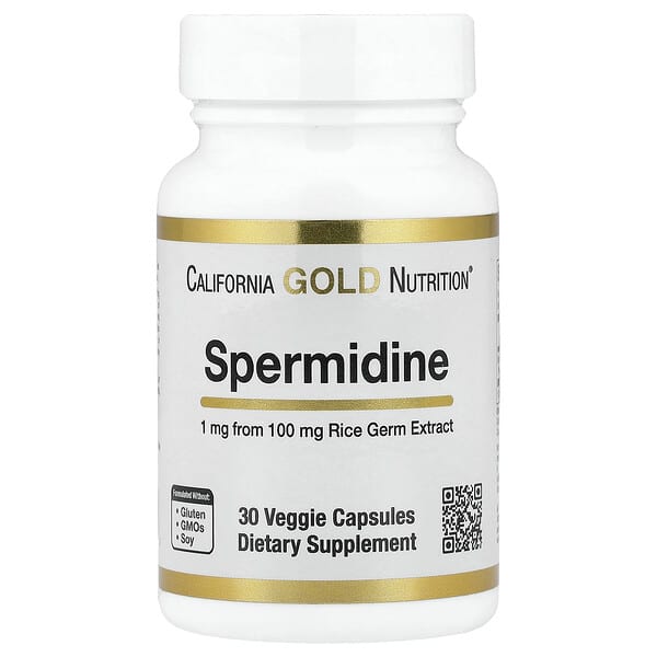 Spermidine, Rice Germ Extract, 1 mg, 30 Veggie Capsules