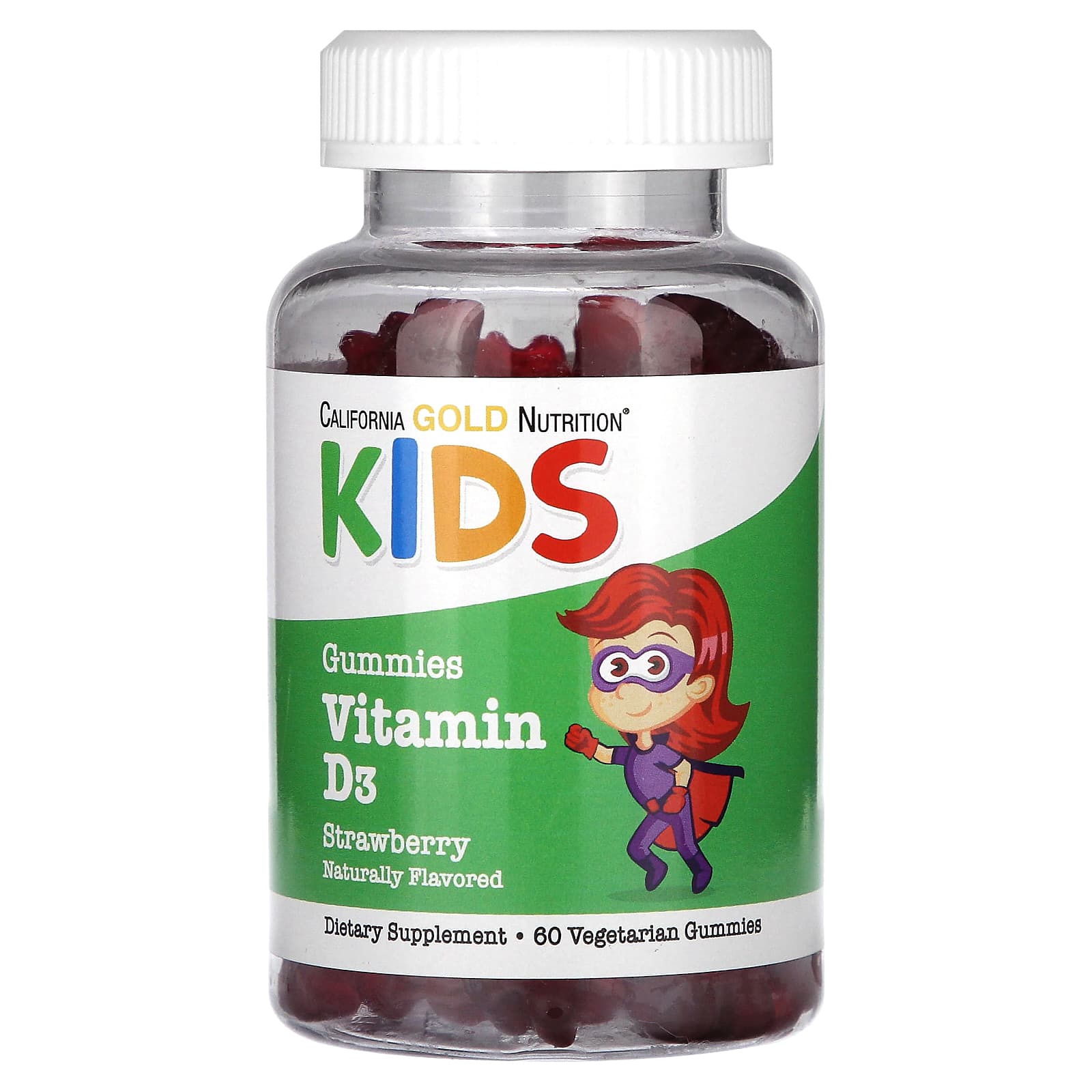 California Gold Nutrition, Vitamin D3 For Children, No Gelatin, Natural ...
