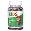 Vitamina D3 para niños, Sin gelatina, Sabor natural a fresa, 60 gomitas vegetales