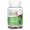 прополис и эхинацея для детей, без желатина, натуральный малиновый вкус, 60 вегетарианских жевательных таблеток
