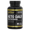 Keto Daily Multi-Vitamins with Green Tea, ketogene Multivitamine für jeden Tag mit grünem Tee, 90 pflanzliche Kapseln
