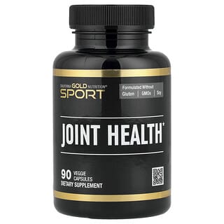 California Gold Nutrition, Sport, Suplemento para favorecer la salud de las articulaciones con MSM, clorhidrato de glucosamina, sulfato de condroitina, cúrcuma y Boswellia, 90 cápsulas vegetales