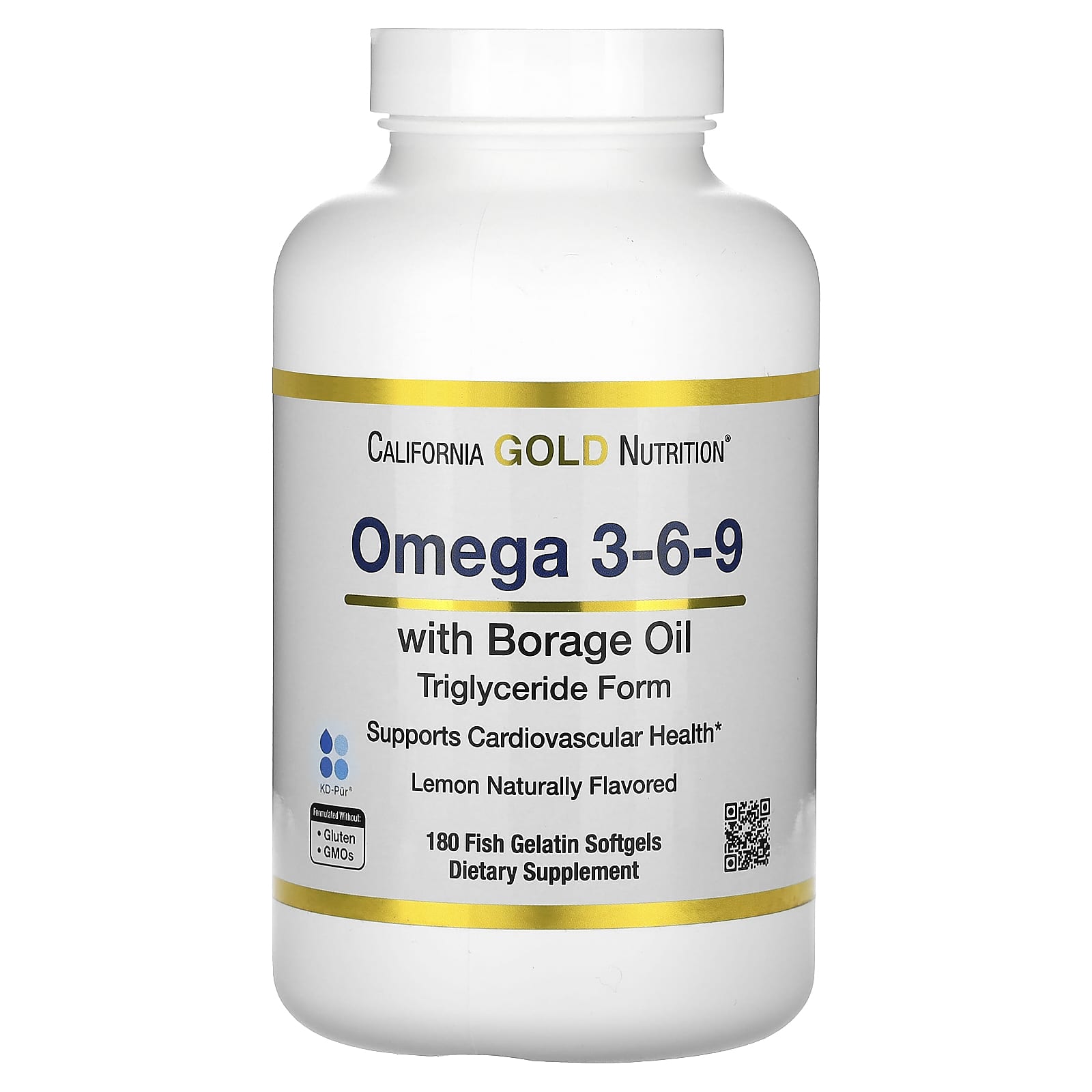 California Gold Nutrition, Norwegian Omega 3-6-9 Fish Oil with Borage ...