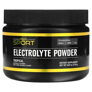 California Gold Nutrition, Sport, Electrolyte Powder, Natural Tropical, 9.84 oz (279 g)
