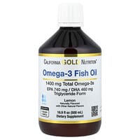 California Gold Nutrition, Norwegian Omega-3 Fish Oil, Natural Lemon, 16.9 fl oz (500 ml)