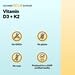 California Gold Nutrition, Vitamin D3 + K2, 60 Veg Capsules - Image 6