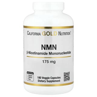 California Gold Nutrition, NMN, 175 mg, 180 rostlinných kapslí