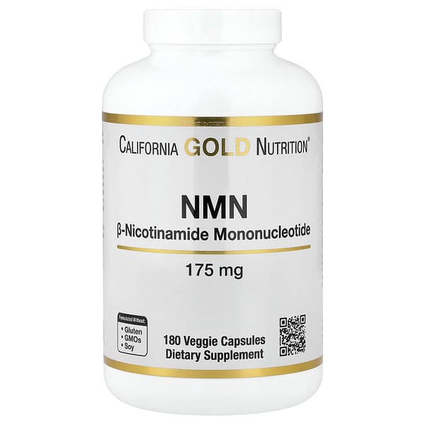 California Gold Nutrition, NMN, 175mg, 베지 캡슐 180정