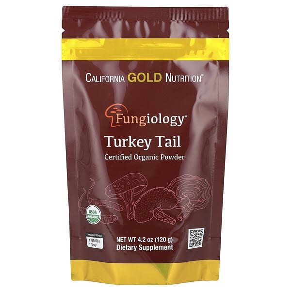 Fungiology®, Certified Organic Turkey Tail Powder, 4.2 oz (120 g)
