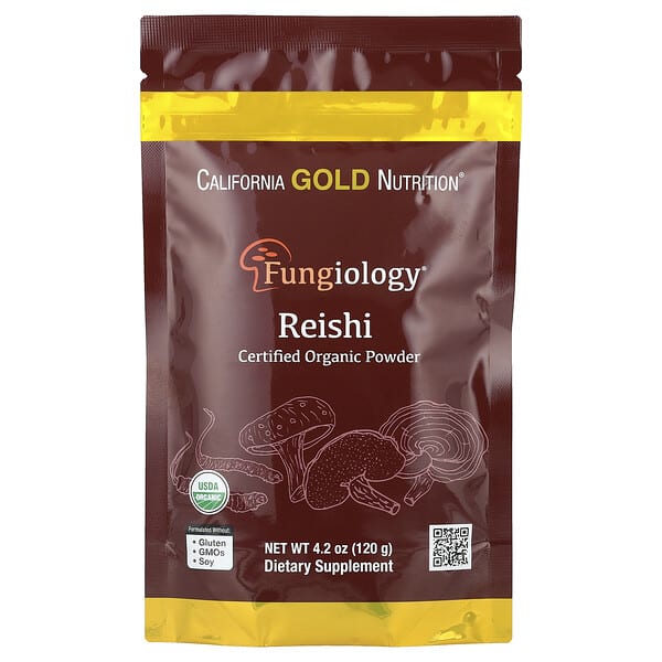 California Gold Nutrition, Fungiology®, Certified Organic Reishi Powder, 4.2 oz (120 g)