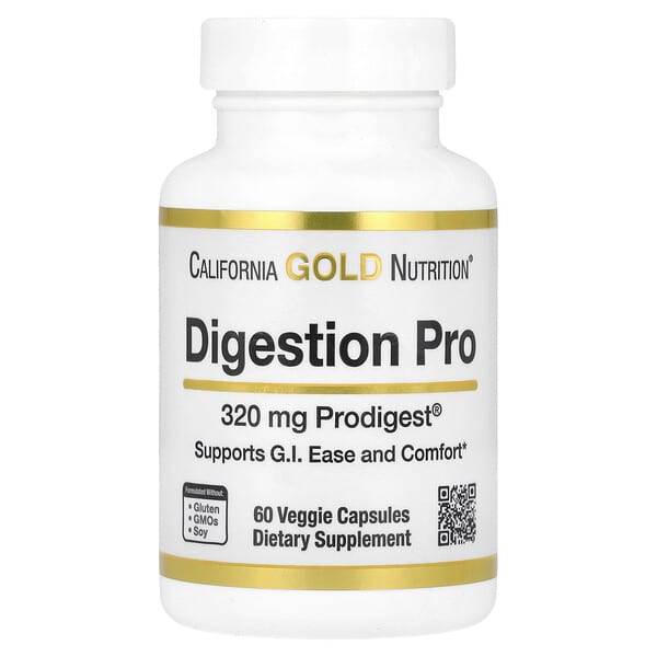 CGN Digestion Pro, ProDigest(R) 함유, 320mg, 식물성 캡슐 60