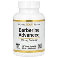 Berberine Advanced, Berbevis Phytosome with Berberine Phospholipid Complex with Sunflower Lecithin, 550 mg, 60 Veggie Capsules