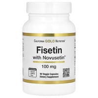 California Gold Nutrition, Fisetina con Novusetin, 100 mg, 90 cápsulas vegetales