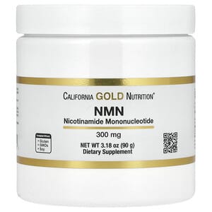 California Gold Nutrition, NMN em pó, 300 mg, 90 g (3,2 oz)
