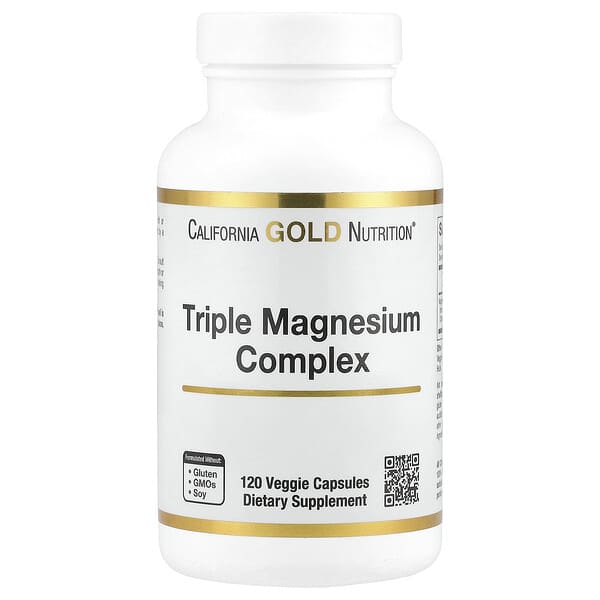 트리플 마그네슘 복합체, 말레이트, 시트레이트, 비스글리시네이트 킬레이트, (캡슐당 105mg)