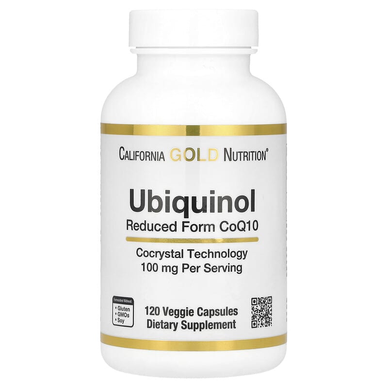 ユビキノール還元型CoQ10、100mg、ベジカプセル120粒