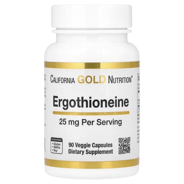 Ergothioneine, 25 mg, 90 Veggie Capsules