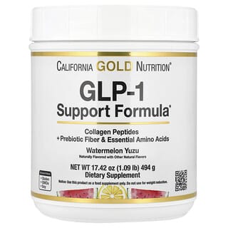 California Gold Nutrition, GLP-1 Support Formula, Formel zur Unterstützung von GLP-1, Wassermelone-Yuzu, 494 g (1,09 lb.)